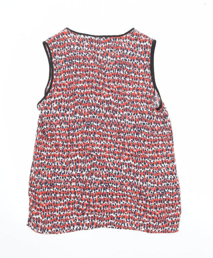 Womens UK Size M Zara Red Basic Tank