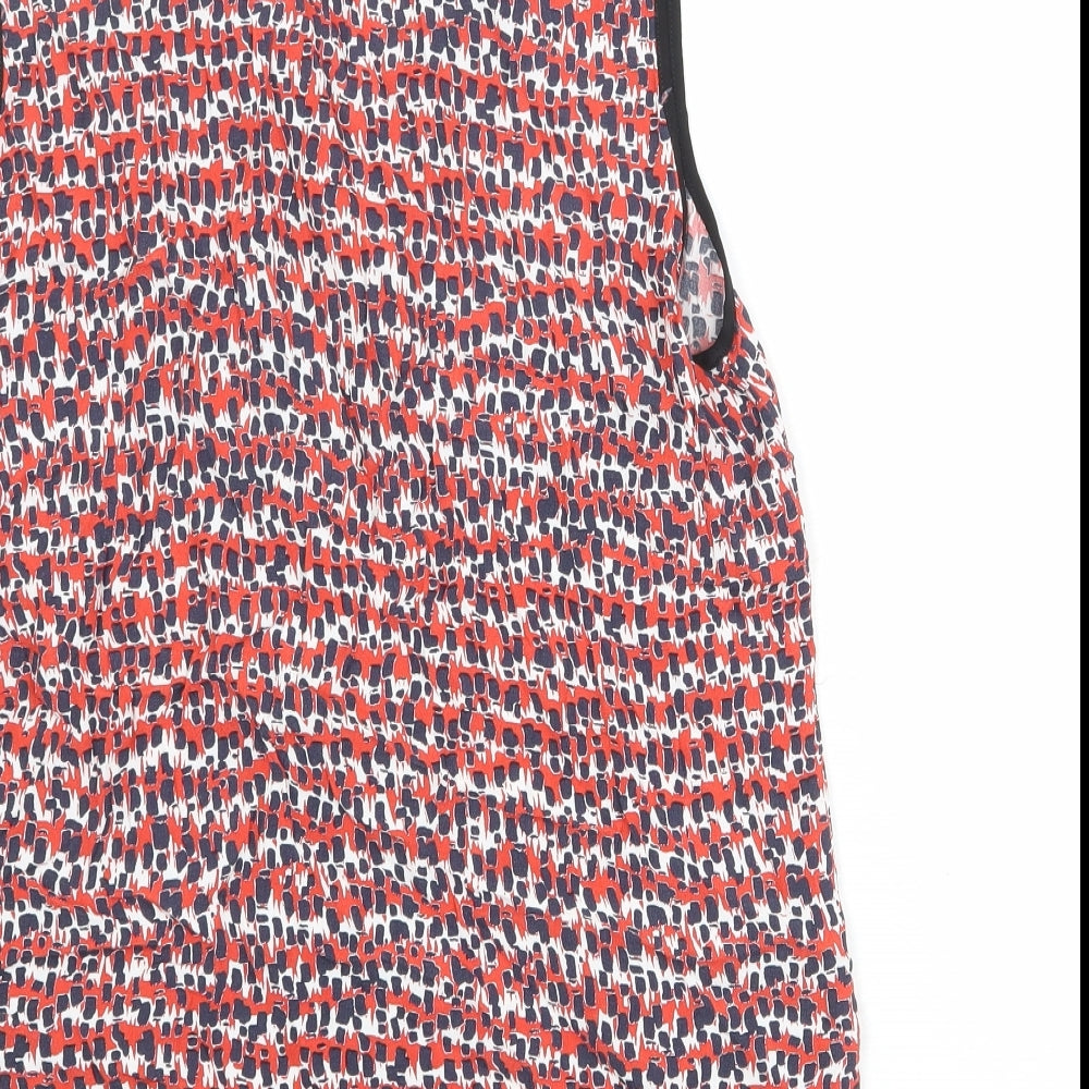 Womens UK Size M Zara Red Basic Tank