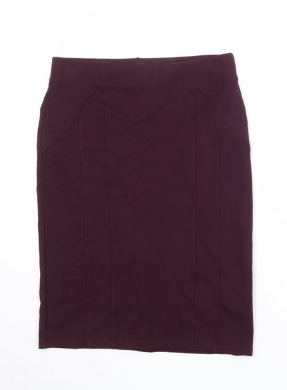 Principles Womens Purple Viscose A-Line Skirt Size 12