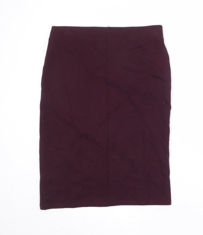 Principles Womens Purple Viscose A-Line Skirt Size 12
