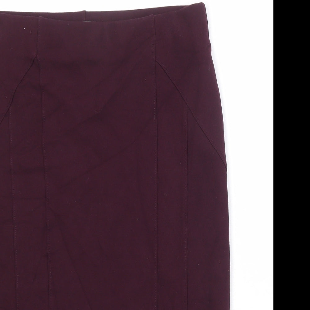 Principles Womens Purple Viscose A-Line Skirt Size 12
