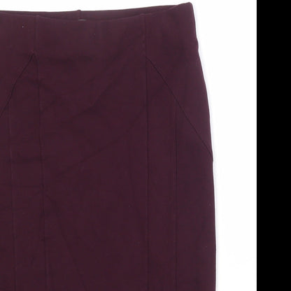 Principles Womens Purple Viscose A-Line Skirt Size 12