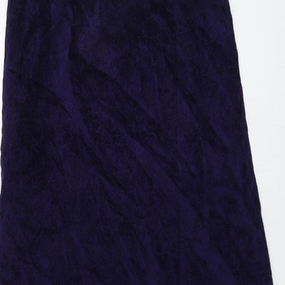 Country Casuals Womens Purple Viscose Swing Skirt Size L