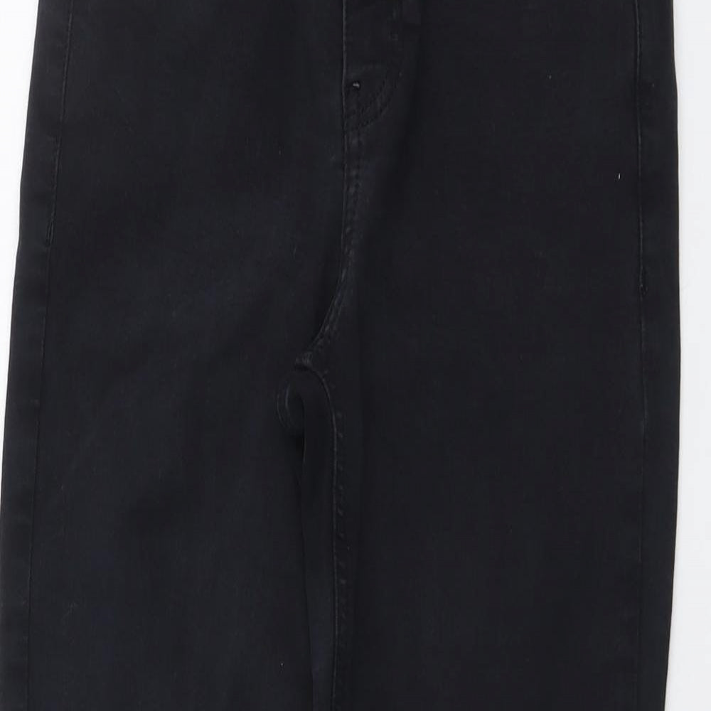 Topshop Womens Blue Cotton Skinny Jeans Size 28 in L27 in Regular Button