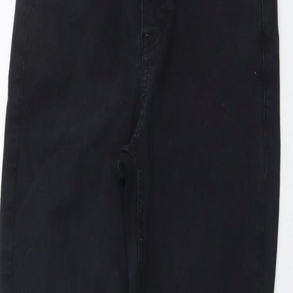 Topshop Womens Blue Cotton Skinny Jeans Size 28 in L27 in Regular Button