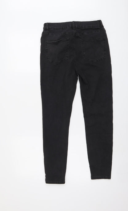 365 Denim Womens Grey Cotton Skinny Jeans Size 12 L25 in Regular Button