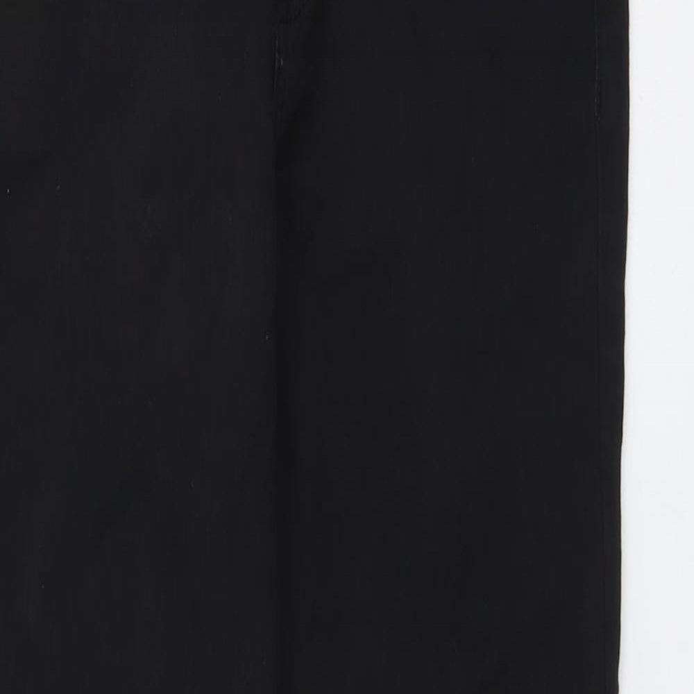 Topshop Womens Black Cotton Skinny Jeans Size 30 in L26 in Regular Button