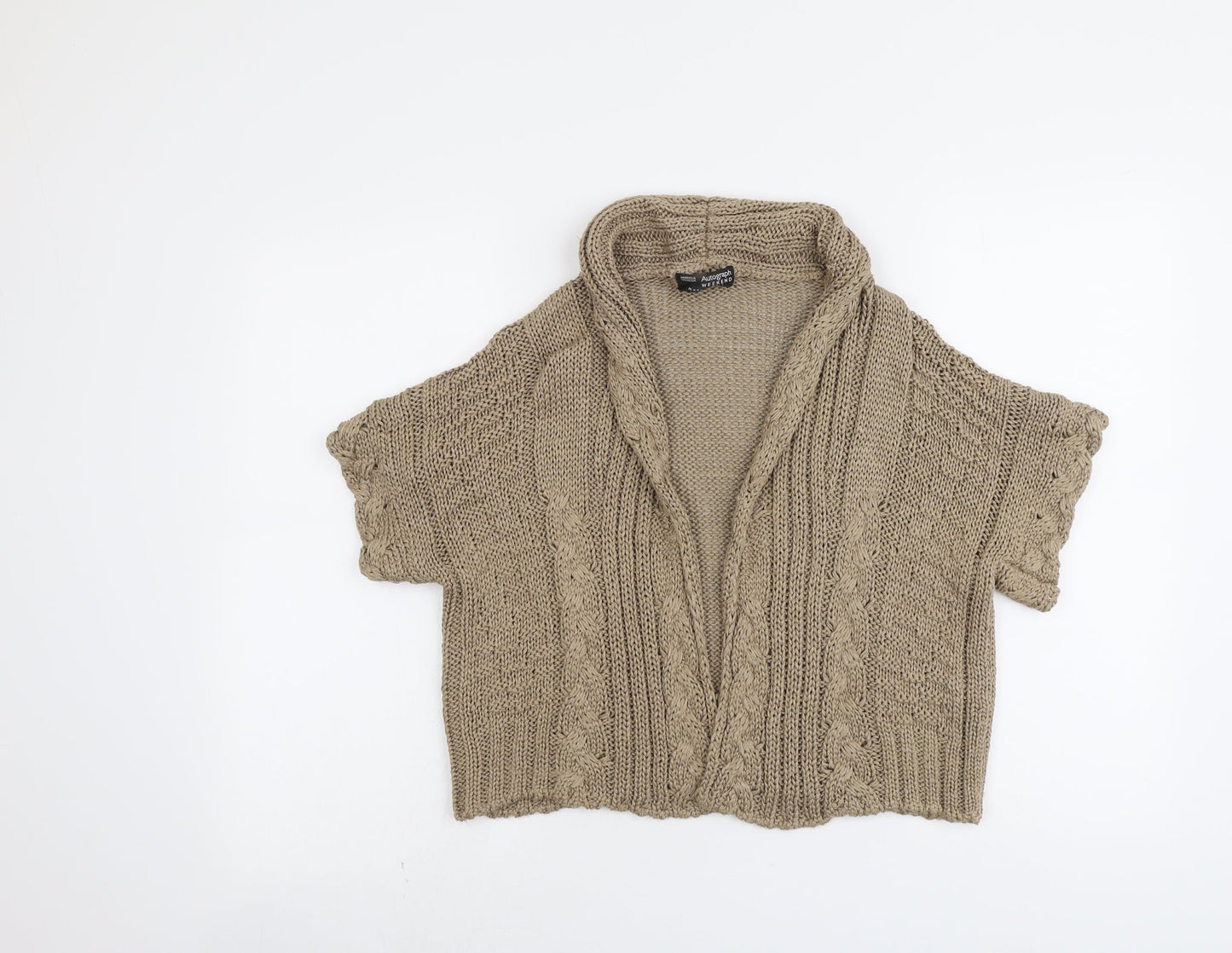 Womens UK Size 8 Marks and Spencer Beige Cardigan Jumper