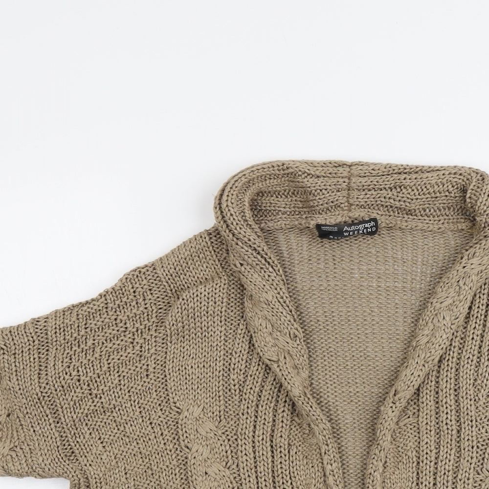 Womens UK Size 8 Marks and Spencer Beige Cardigan Jumper