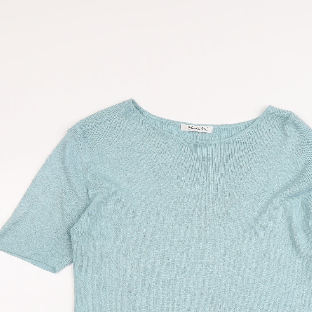 Womens UK Size 14 Berkertex Blue Pullover Jumper