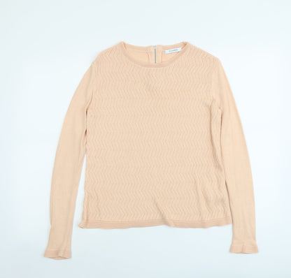 Womens UK Size 10 Marks and Spencer Orange Pullover Jumper