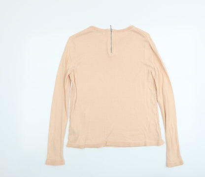 Womens UK Size 10 Marks and Spencer Orange Pullover Jumper