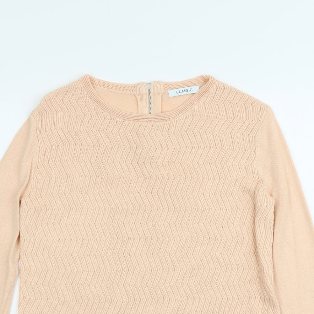Womens UK Size 10 Marks and Spencer Orange Pullover Jumper