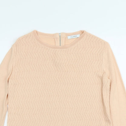 Womens UK Size 10 Marks and Spencer Orange Pullover Jumper