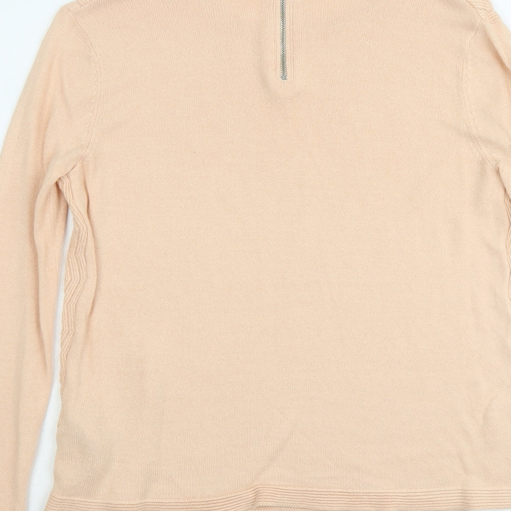 Womens UK Size 10 Marks and Spencer Orange Pullover Jumper