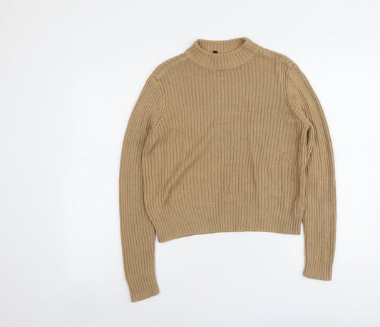 Womens UK Size S H&M Beige Pullover Jumper