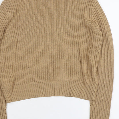 Womens UK Size S H&M Beige Pullover Jumper