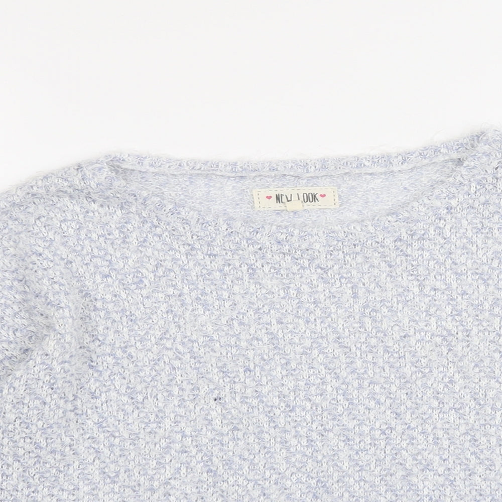 Womens UK Size 10 New Look Blue Pullover Jumper