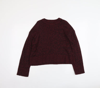 Womens UK Size S New Look Red Pullover Jumper