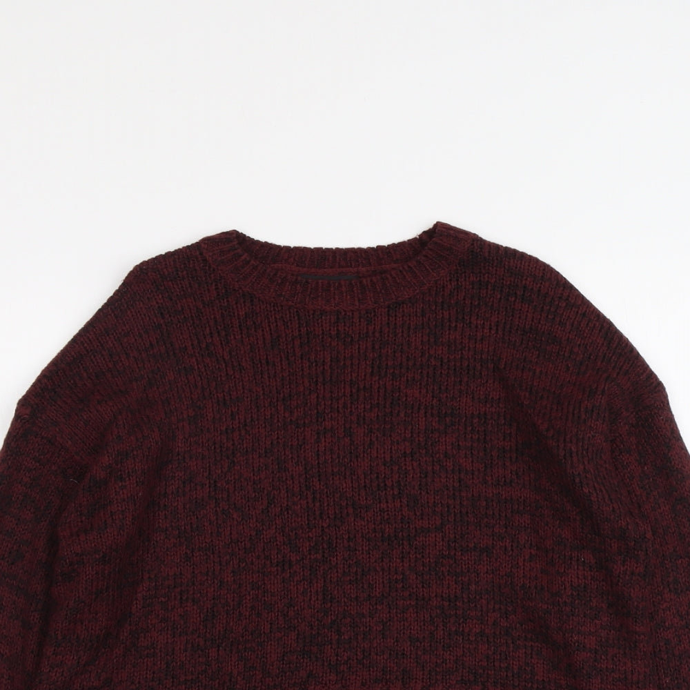 Womens UK Size S New Look Red Pullover Jumper