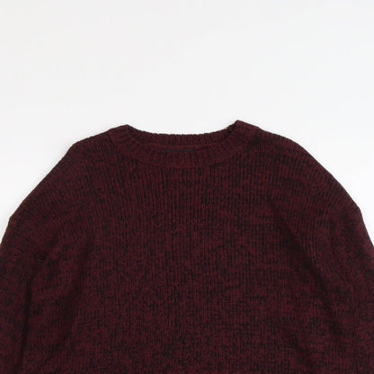 Womens UK Size S New Look Red Pullover Jumper