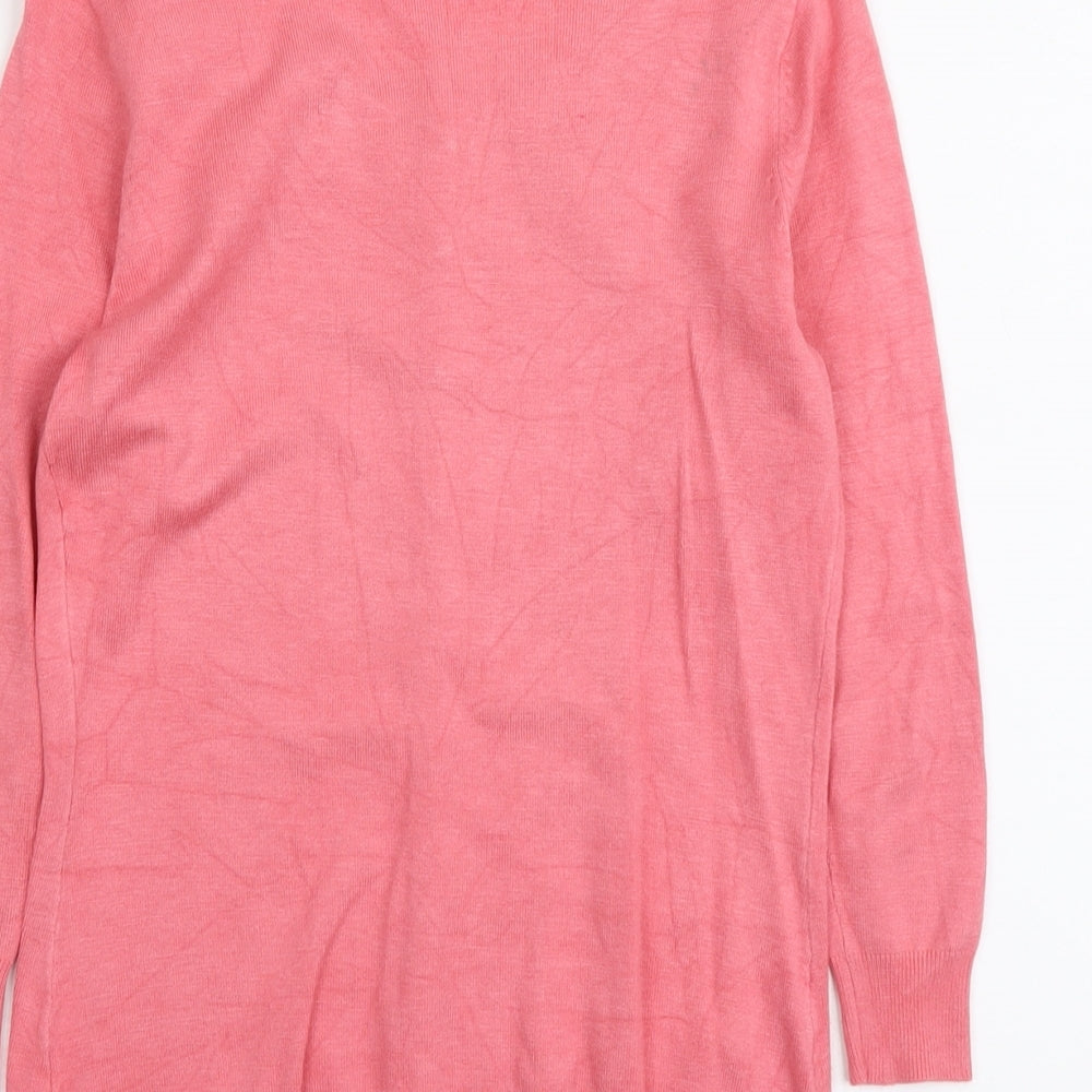 Womens UK Size XS Mohito Pink Cardigan Jumper
