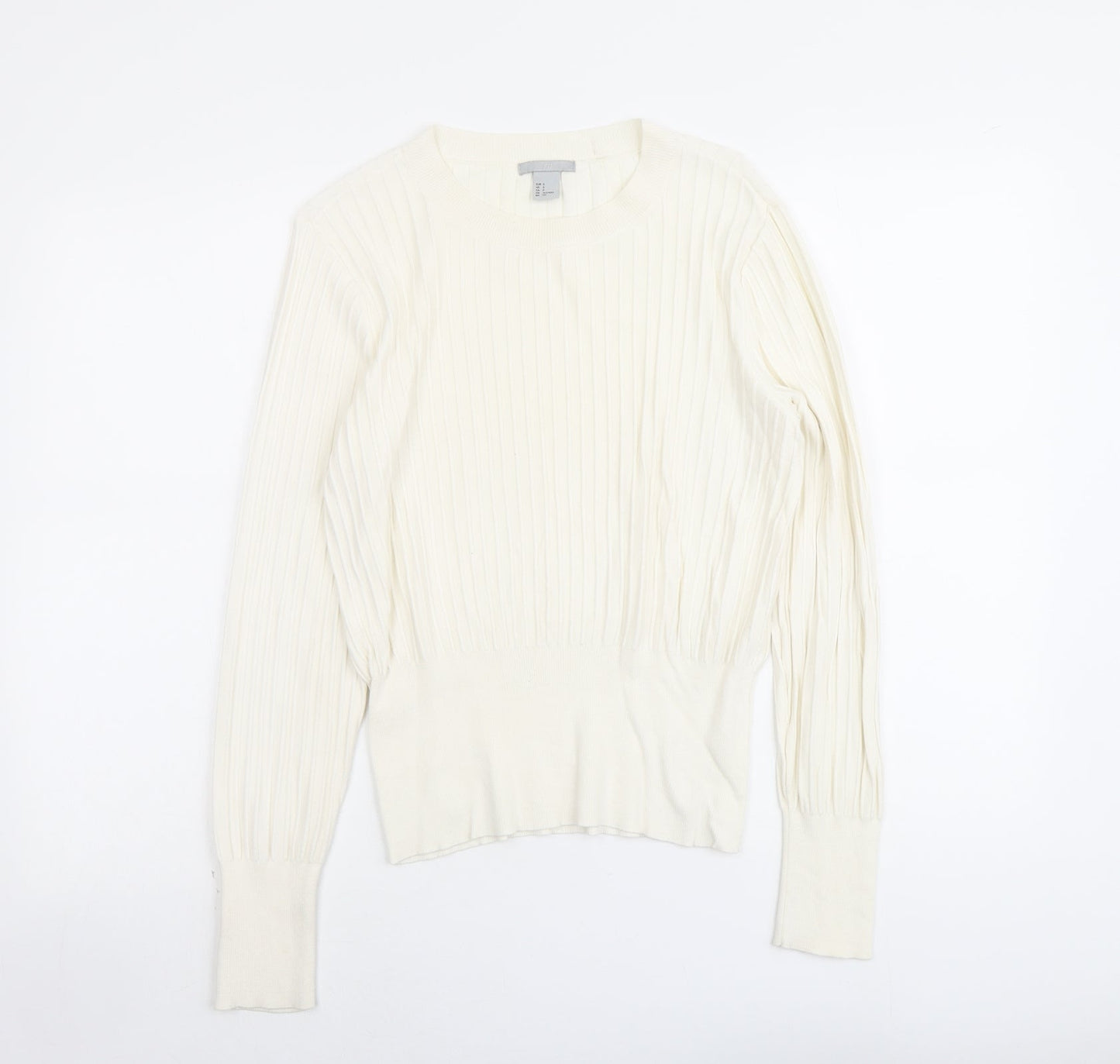 Womens UK Size S H&M Ivory Pullover Jumper