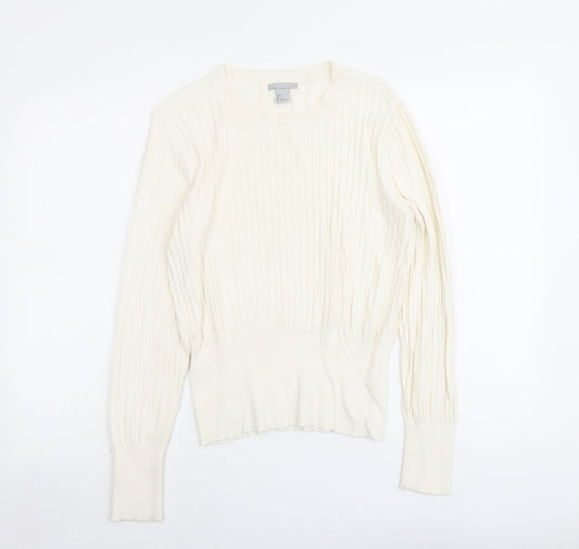 Womens UK Size S H&M Ivory Pullover Jumper
