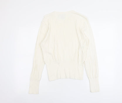 Womens UK Size S H&M Ivory Pullover Jumper
