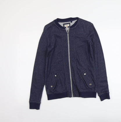 Womens UK Size 8 NEXT Blue Full Zip Sweatshirt