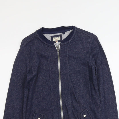 Womens UK Size 8 NEXT Blue Full Zip Sweatshirt