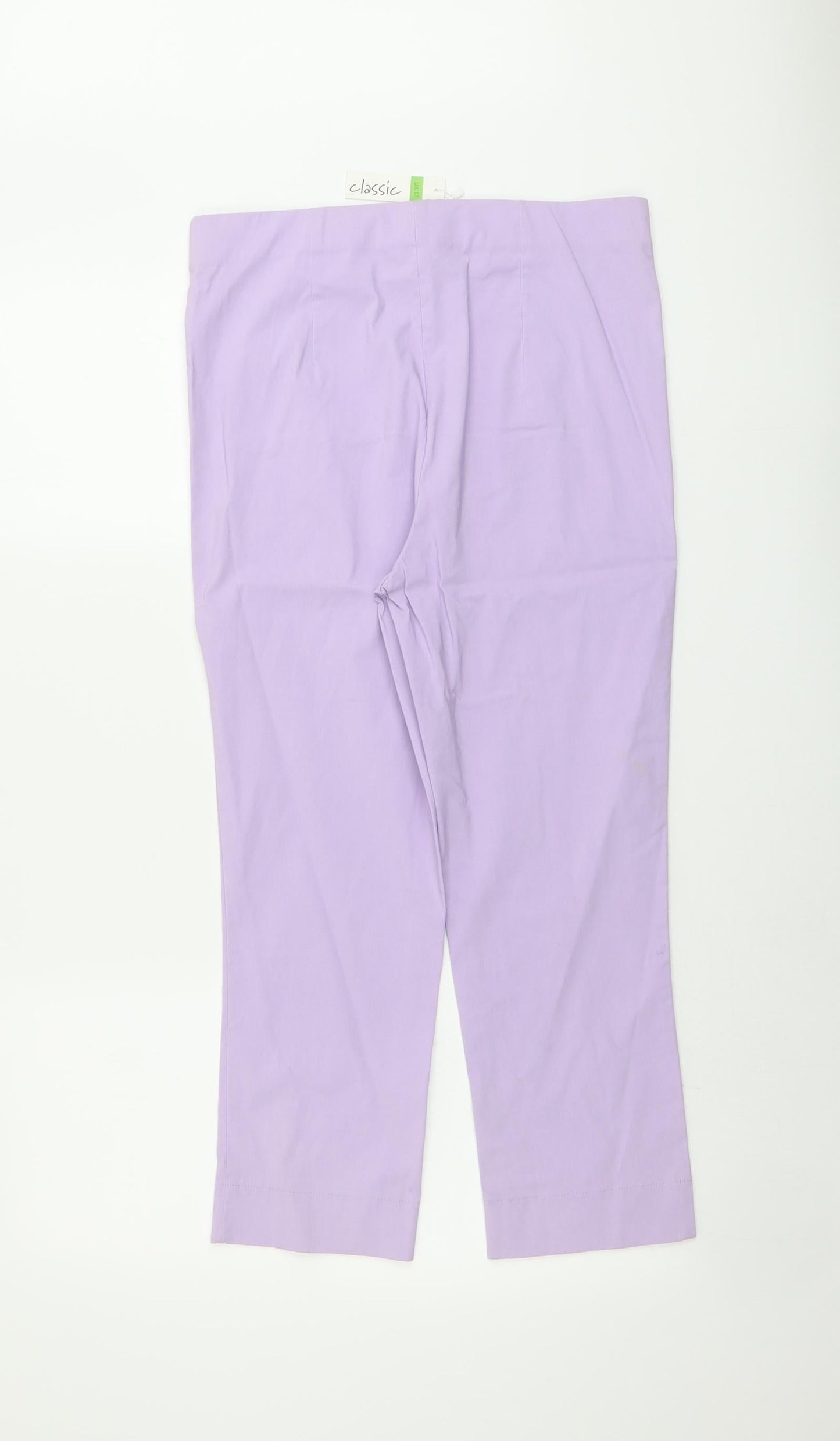 Womens UK Size 12 Classic Regular Fit  Purple Trousers