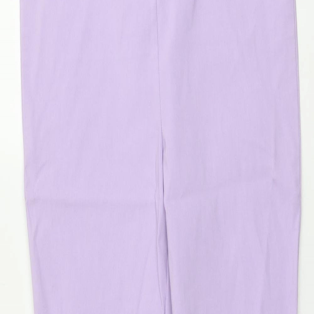 Womens UK Size 12 Classic Regular Fit  Purple Trousers