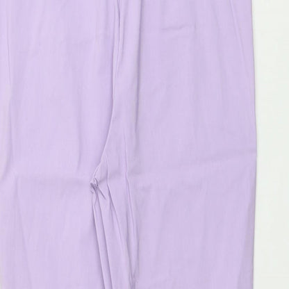 Womens UK Size 12 Classic Regular Fit  Purple Trousers
