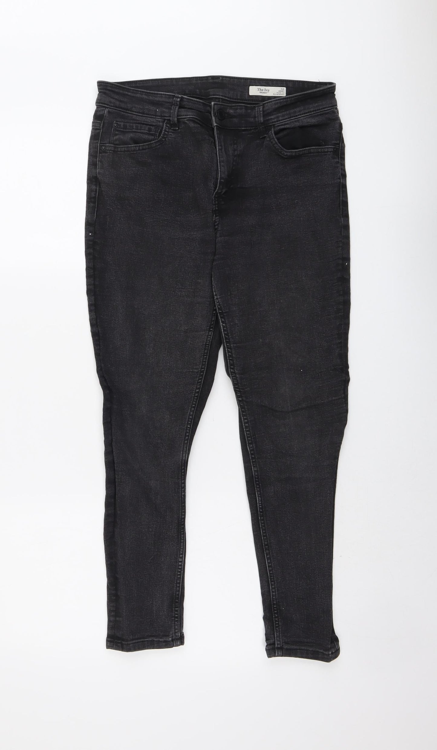 Womens UK Size 12 Marks and Spencer Regular Fit Skinny Black Jeans