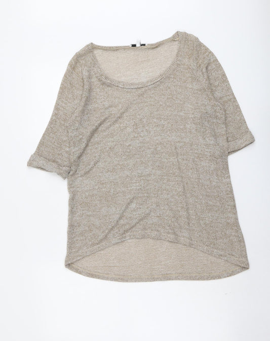 Womens UK Size 14 New Look Beige Pullover Jumper