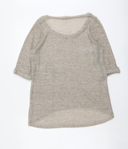 Womens UK Size 14 New Look Beige Pullover Jumper