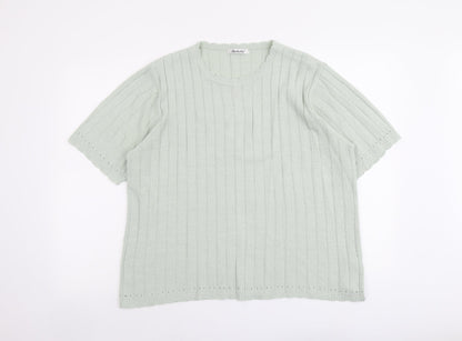 Womens UK Size 18 Berkertex Green Pullover Jumper