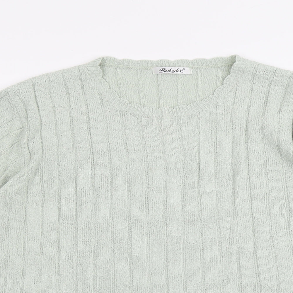 Womens UK Size 18 Berkertex Green Pullover Jumper