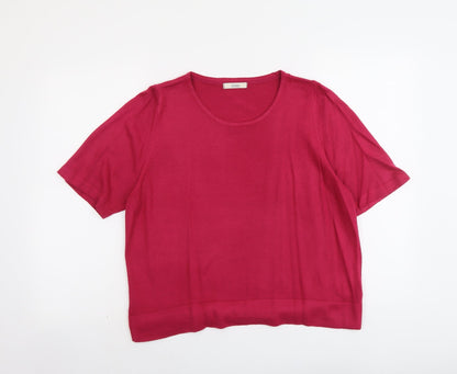 Womens UK Size 16 Marks and Spencer Pink Pullover Jumper
