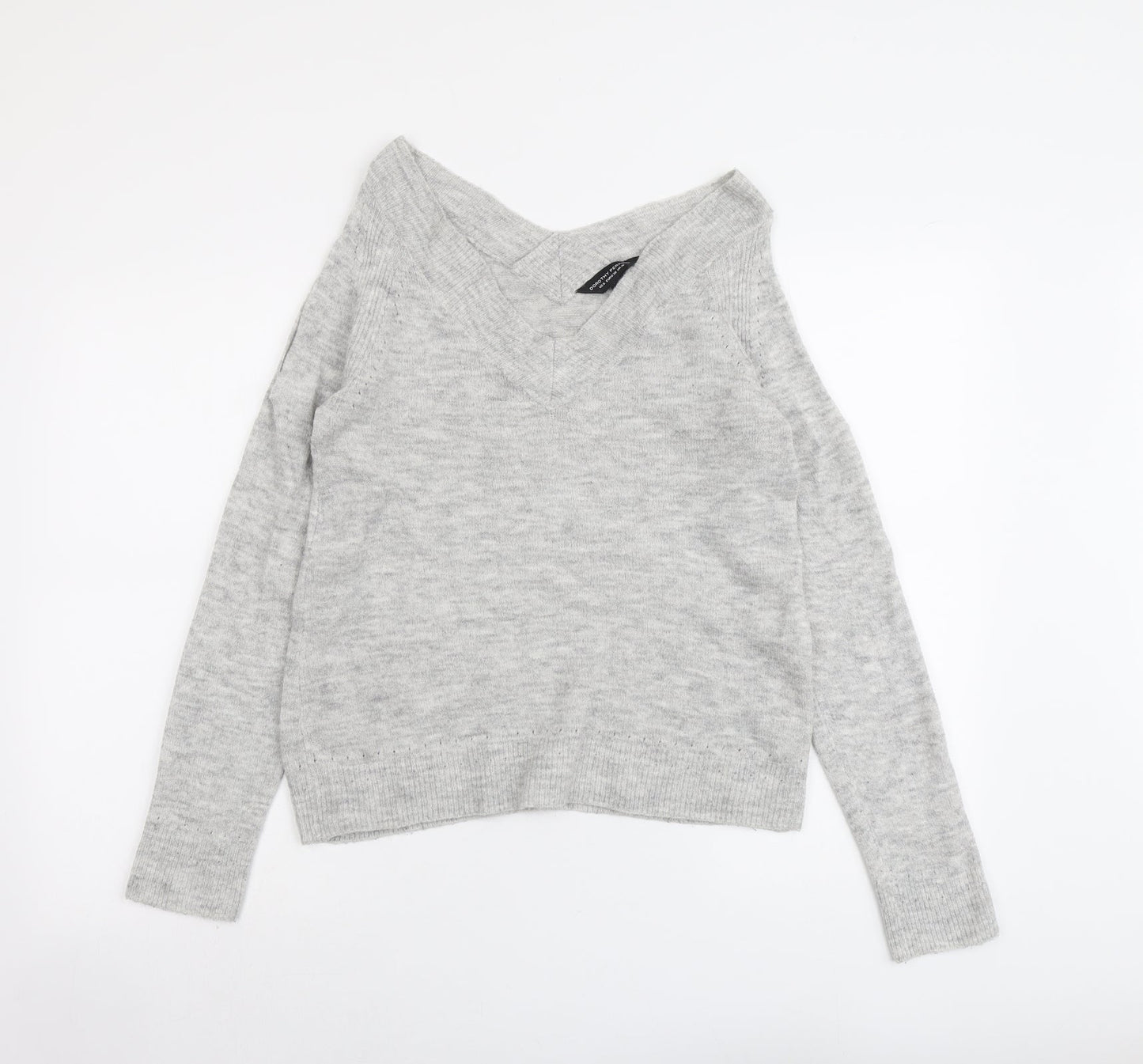 Womens UK Size 10 Dorothy Perkins Grey Pullover Jumper