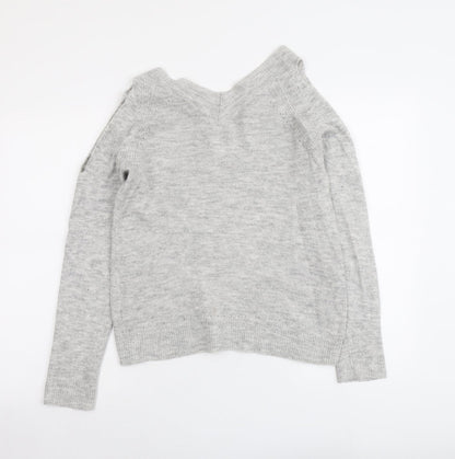 Womens UK Size 10 Dorothy Perkins Grey Pullover Jumper