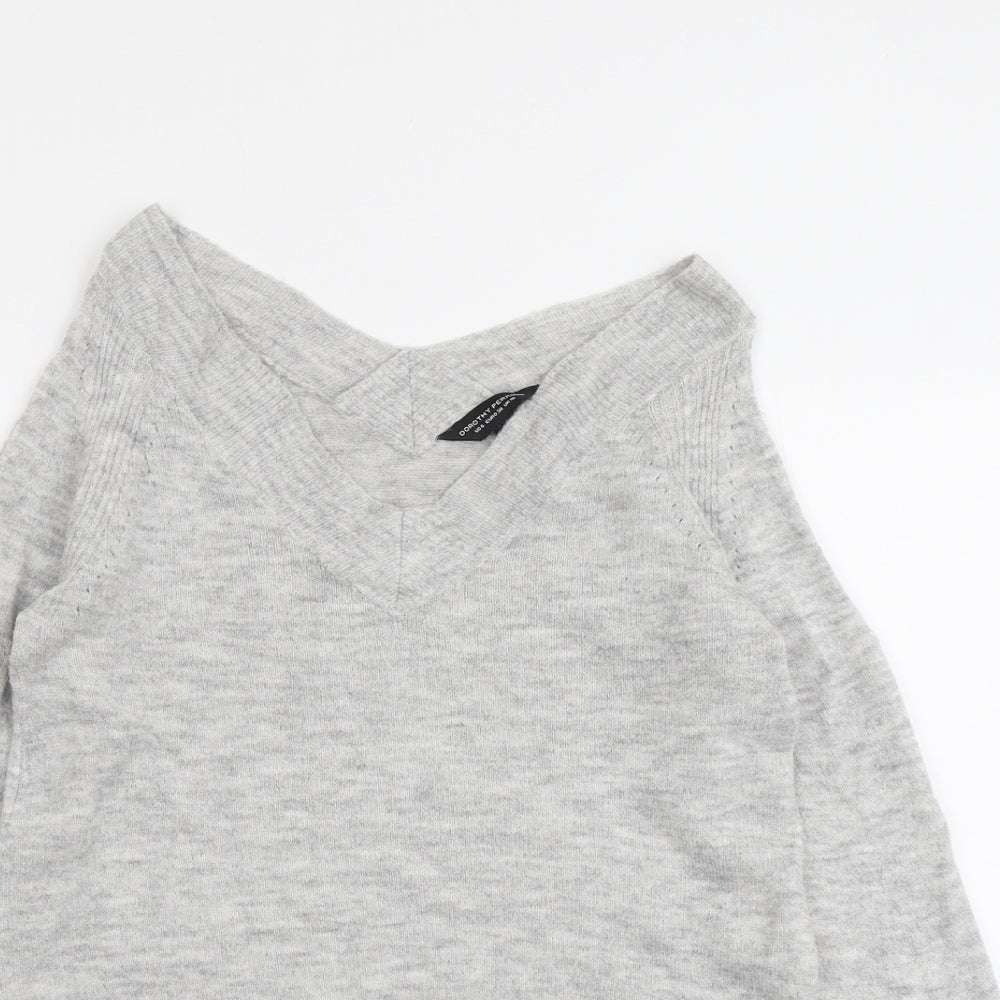 Womens UK Size 10 Dorothy Perkins Grey Pullover Jumper