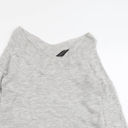 Womens UK Size 10 Dorothy Perkins Grey Pullover Jumper