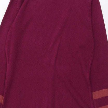 Womens UK Size 8 South Purple Cardigan Jumper