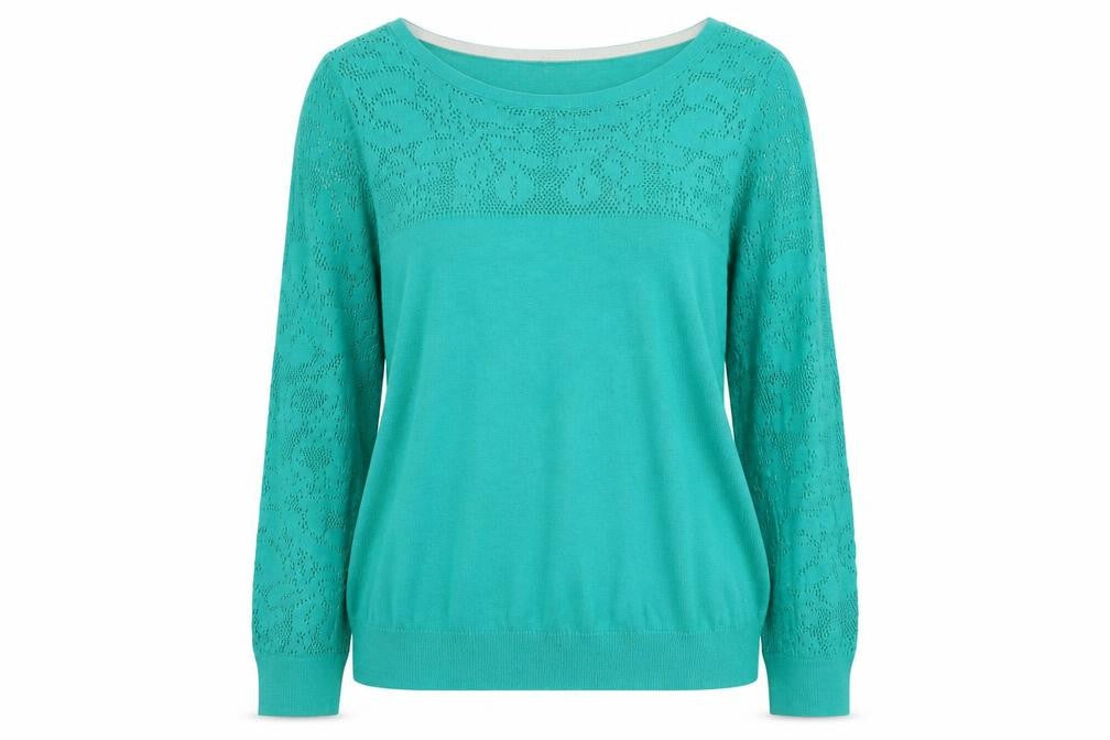 Womens UK Size M H&M Green Pullover Jumper