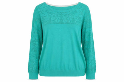 Womens UK Size M H&M Green Pullover Jumper