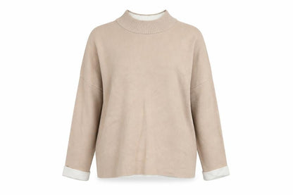 Womens UK Size 8 New Look Beige Pullover Jumper