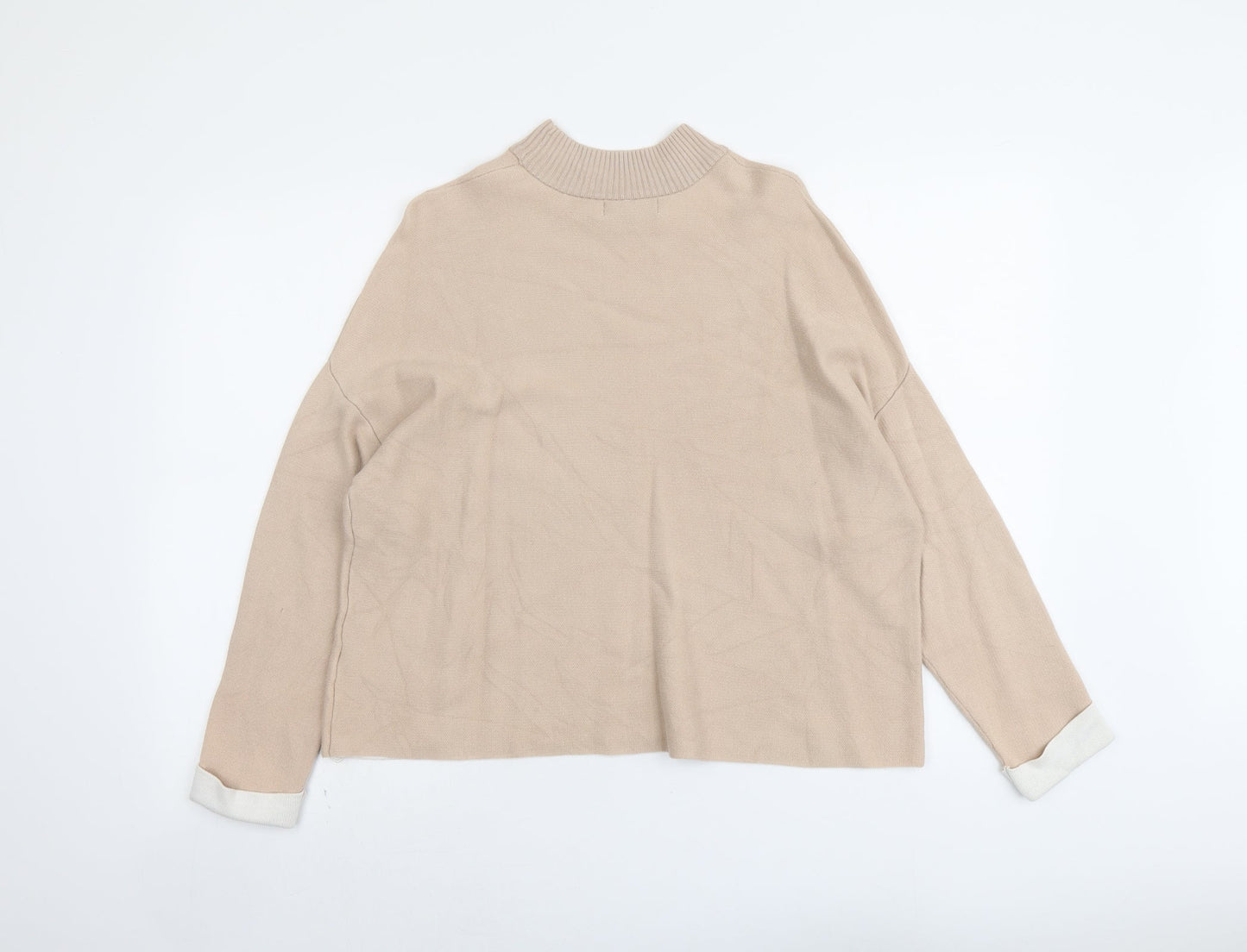Womens UK Size 8 New Look Beige Pullover Jumper