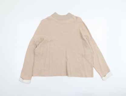 Womens UK Size 8 New Look Beige Pullover Jumper